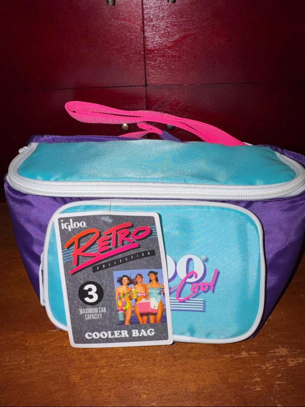 Igloo Cooler Fanny Pack in Teal, Purple & Pink